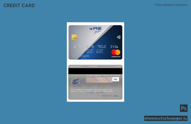 Beispielvorschau der Mastercard der Philippinischen Nationalbank (PNB)